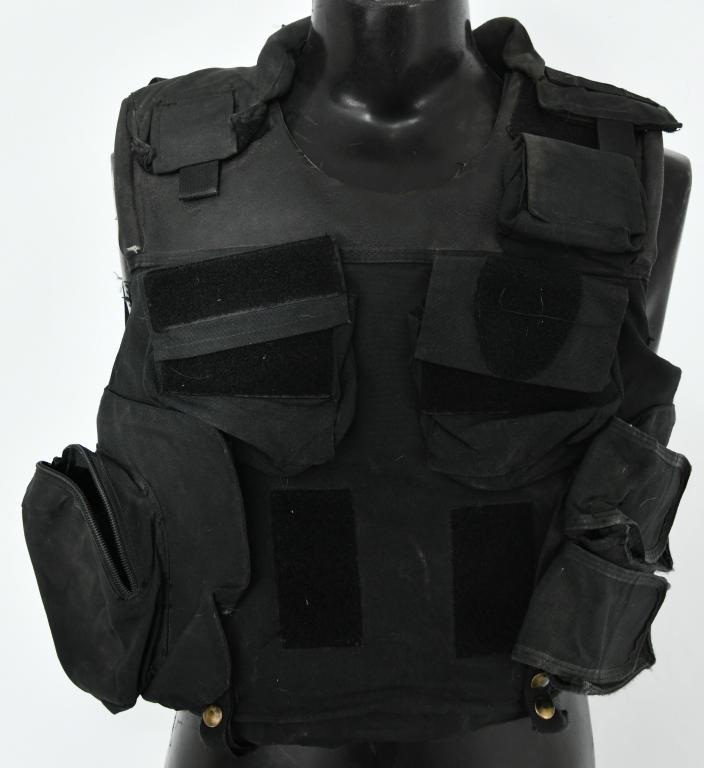 US Armor Personal Body Armor Bullet Proof Vest: US Armor Personal Body Armor Bullet Proof Vest, Model TV3A-15 Black Color Tactical , Bullet Proof Vest , With Extra Pouches, Tailor Made Size
