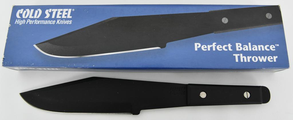 Cold Steel Perfect Balance Thrower Fixed Knife 9": Up Next We Have a Cold Steel Perfect Balance Thrower Fixed Knife 9", The Perfect Balance Thrower takes inspiration from a 1950's classic. Its center of balance is at the midpoint of its overall length