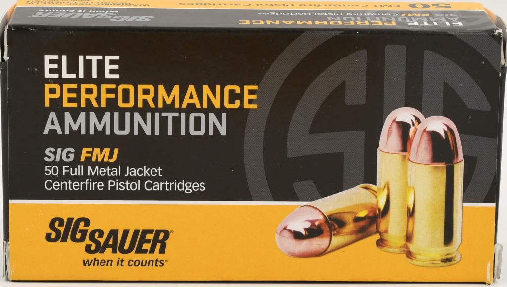 50 Rounds Sig Sauer Elite 38 Super +P Ammunition: 50 Rounds Sig Sauer Elite 38 Super +P Ammunition Sig Sauer Elite Performance Ammunition 38 Super +P 125 Grain Full Metal Jacket Engineered to match SIG V-Crown ballistics for a more seamless transitio