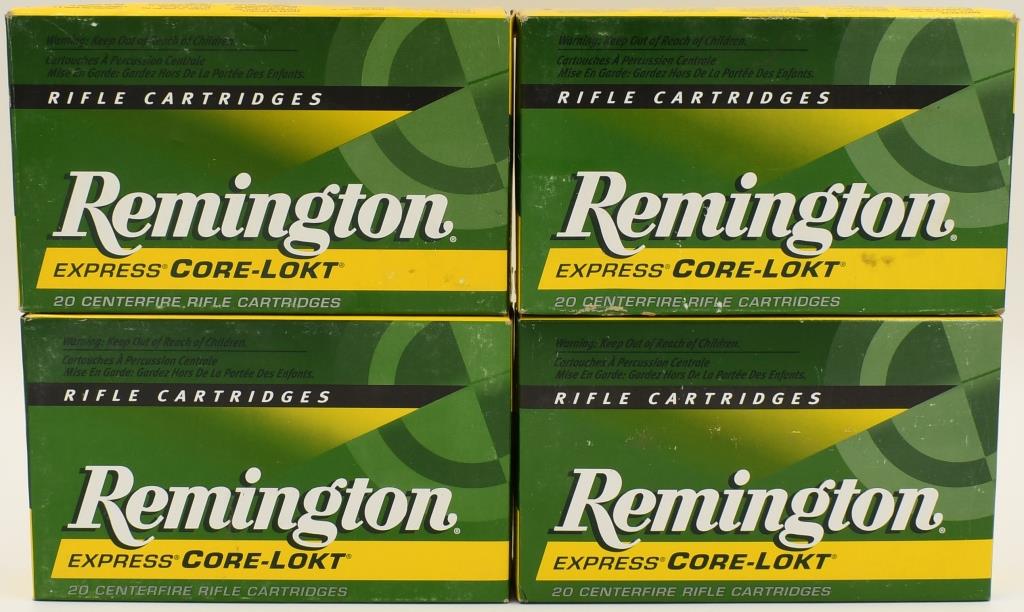 80 Rounds Remington Express .270 Win Ammunition,: 80 Rounds Remington Express .270 Win Ammunition Express Core-Lokt 130 Grain PSP Ammo