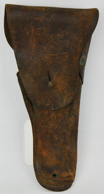 US WW1 Rare 1917 dated Perkins Campbell: made M-1916 belt holster for the Colt 1911 Pistol ; Rare and hard to find, please note we are not Holster specialists so please refer to pictures or ask questions prior to bidding, but this holster is