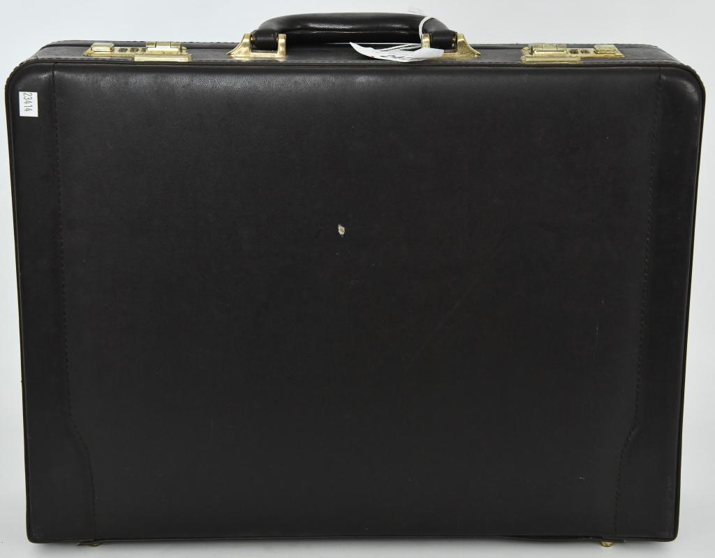 Heritage Leather Briefcase: Up Next, Why not? We Have a Heritage Leather Briefcase and Comes WIth Boeing Space Station Flyers, Maybe it Belonged to Some Special Top Clearance Exec and it has hidden Powers.