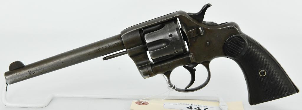 Antique Colt RAC Marked New Army DA Revolver .38: Up Next We Have an Antique Colt RAC Marked New Army DA Revolver Chambered in .38, Serial 5426 Dates to 1892, This can be definitively identified as one of the original 1st Contract Model 1892's that w