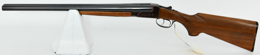 Savage Arms Fox Model B Side By Side 12 Gauge: Here we have a Savage Arms Fox Model B Side By Side 12 Gauge shotgun, Double triggers, Plum Patina Receiver, 22 1/4" Solid Rib Barrels, Accepts 2 3/4" shells, with a front bead sight. overall in great