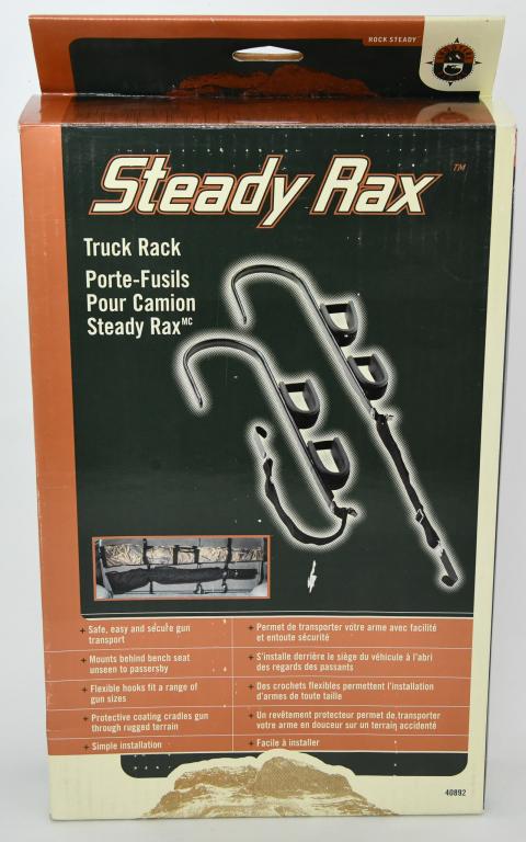 Shooter's Ridge Steady Rax Truck Rack: Up Next We Have a Brand New Shooter's Ridge Steady Rax Truck Rack, The Steady Rax Truck rack is the most convenient and sturdy way to transport your guns directly in your vehicle. This rack mounts on