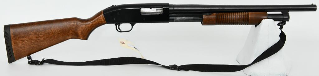 Mossberg 500 ATP Pump Action 12 ga Shotgun: Up Next We Have a Mossberg 500 ATP Pump Action Shotgun Chambered in 12 Gauge, These were the military and police shotguns Pre 590's. Equipped With Wood Furniture, Vented Recoil Pad, and an 18 1/2" Bar