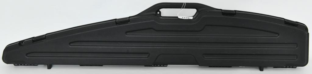 Plano Gun Guard Scoped Rifle Hard Case Black: Up Next We Have a Plano Gun Guard Single Scoped Rifle Padded Hard Case in Black Color, Measures Approx. 52X10X3" Overall in Great Pre-owned Condition.