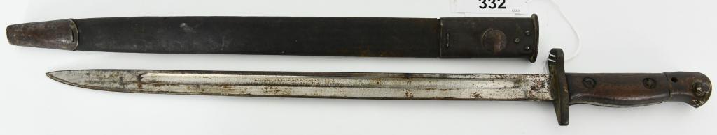 British Pattern 1907 Bayonet With Leather Scabbard: Up Next We Have a British Pattern 1907 Bayonet With Leather Scabbard.