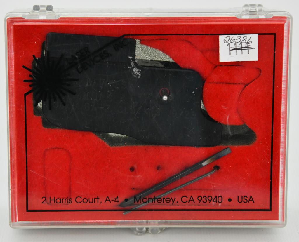 Laser Device Model BA-2 Glocks 19/23: comes in plastic storage container, Attaches to an OLDER style Glock Model 19 or 23 WITHOUT a tactical rail