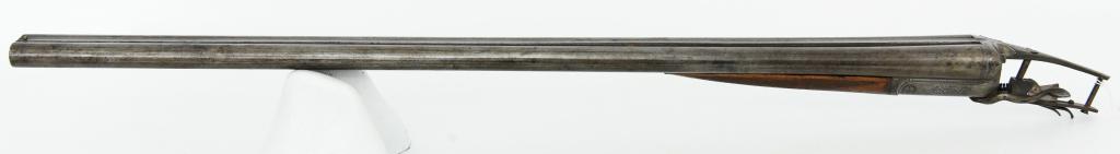 Antique E.D. Parker London Barreled Action: Up Next We Have a Antique E.D. Parker London Side Lock Barreled Action Side By Side Shotgun Laminated Steel Barrels Measuring 30" Solid Rib With Front Bead Sight and Front Grip.
