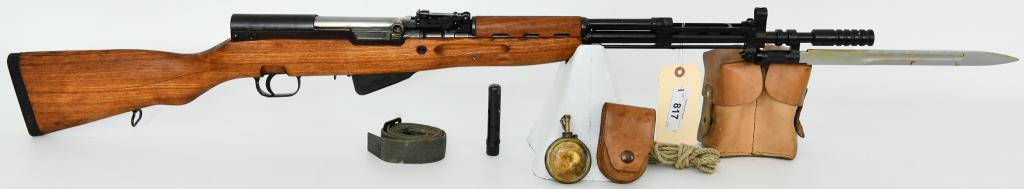 Mint Zastava Yugo SKS M59/66 Semi Auto Rifle: Up Next We Have a Mint Historic Yugoslavian M59/66 SKS Semi Automatic Rifle, Manufactured in the famous Zastava Plant, Chambered in 7.62x39, Equipped With a Folding Bayonet, With G Launcher and Sights