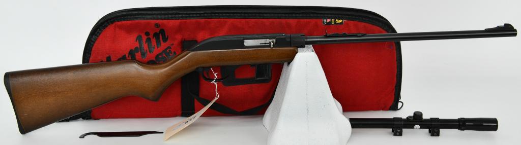Marlin Model 70P Papoose Takedown Rifle .22 LR: Up Next We Have a Cool Little Marlin Model 70P Papoose Takedown Semi Auto Rifle Chambered in .22 LR, It Comes With One Magazine, a Tasco 4X15 Scope With Mounts ( please note ring appears slightly bent