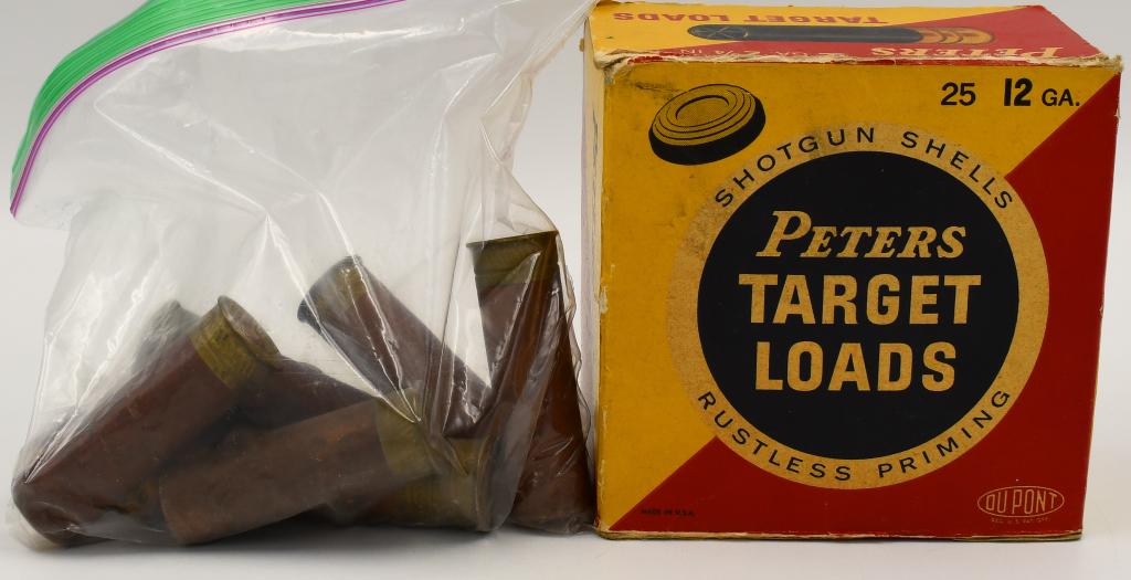 23 Rounds Of Collector 12 & 16 Ga Paper Shotshells: 23 Rounds Of Collector 12 & 16 Ga Paper Shotshells, 15 Rounds Are Peters Target Load 2 3/4" & 8 Rounds Are Peter Victor 16 Ga Paper Shotshells