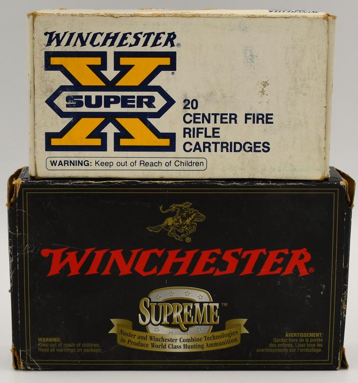 40 Rounds Of .243 Win Ammunition: 40 Rounds Of .243 Win Ammunition, 20 Rounds Are Winchester Super-X 100 Grain power Point Soft Point, & 20 Rounds Are Winchester Supreme Ballistic SilverTip 95 Grain Hunting Ammunition