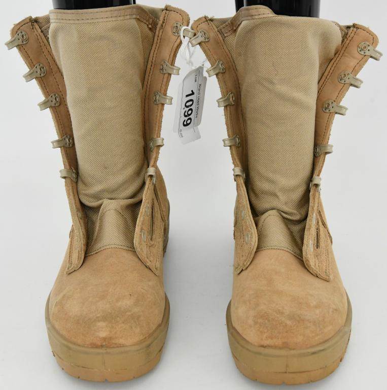 Men's Belleville C300 Steel Toe Boots: Utilizing advancements in premium comfort technology allowed us to make this protective steel toe, hot weather boot like your favorite running shoe. With an upper constructed of durable full grain cow