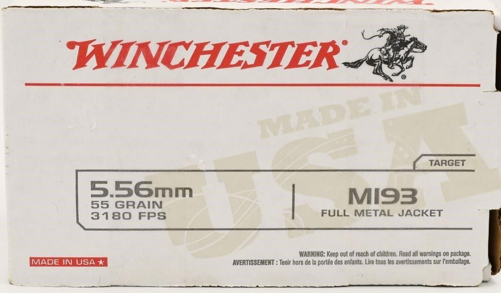 150 Rounds Of Winchester M193 5.56mm Nato Ammo ,: 55 Grain M193 Full Metal Jacket Value Pack For serious shooters, USA Ammunition is the ideal choice for training, competition or a long session at the range. The easily identifiable white box means hi