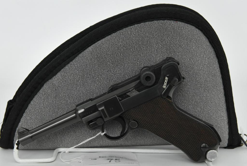 Rare Mint Mauser Numbers Matching Luger 1940: Up Next We Have an Excellent World War II Era Mauser "42" Code, 1940 Date Luger Semi-Automatic Pistol, This is an excellent example of an early pre-WWII German Luger pistol manufactured by the Mauser 