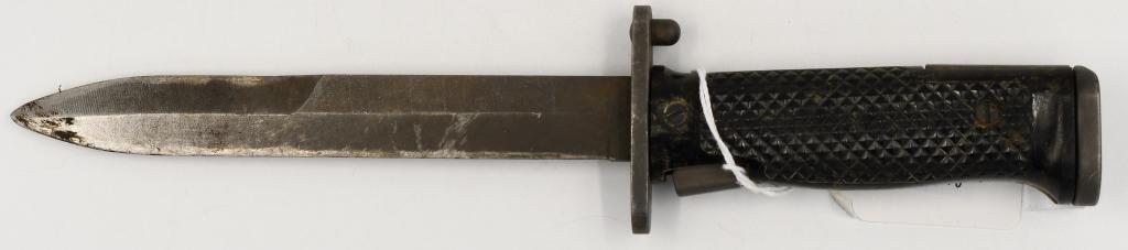 US Marked M5 Imperial Bayonet: US Marked M5 Imperial Bayonet, Blade Measures Approx. 6 1/2" Long , Stainless Steel Blade, During the Korean War, the M1 bayonet, which mounted to the M1 rifle, was found difficult to remove while wea