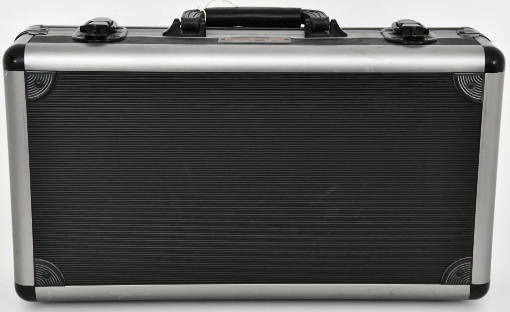 Winchester Soft Padded Pistol Hardcase: Winchester Soft Padded Pistol Hardcase, With Carry Handle, Black & Silver Color, Has 2 Latches, Comes With Egg Crate Foam Inside, Measures Approx 14" x 8"