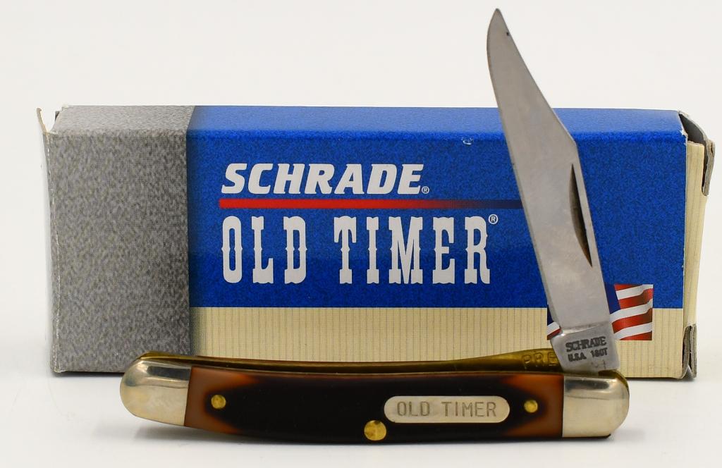 Schrade Old Timer "Mighty Mite" Folding Knife: Schrade Old Timer "Mighty Mite" Folding Knife, 2" Plain Clip Point Stainless Steel Blade Delrin Handle Schrade Knives has a long and rich history of providing excellent blades and tools at an affordab
