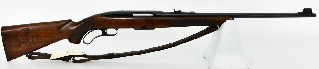 Winchester Model 88 Lever Action Carbine .308 Win: Up Next We Have a First Year Manufacture Winchester Model 88 Lever Action Carbine Rifle Chambered in .308 Win, It Comes With One Magazine, Hooded Front Sight, and Buckhorn Rear Sight, Early Serial # 5
