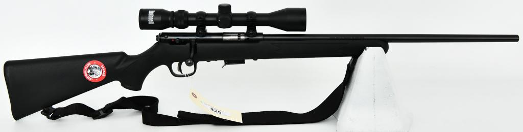 Savage Model 93R17 Bolt Action Rifle .17 HMR: Up Next we have a Savage Model 93R17 Bolt Action Rifle Chambered in .17 HMR, Comes with 1 Factory Magazine. Topped with a Bushnell 3-9X40 Scope, and Equipped With a Sling. Overall in Excellent Conditi