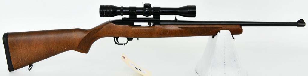 Classic Ruger 10/22 Semi Auto Carbine Rifle .22 LR: Up Next We Have a Classic Ruger 10/22 Semi Auto Carbine Rifle Chambered in .22 LR, It Comes With One Factory Rotary Magazine, Front and Rear Sight, and Topped With a Kassnar 2.5X32 Scope, Overall in E