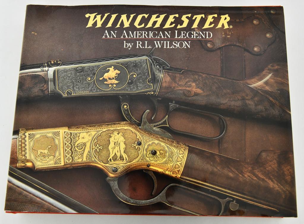 Winchester: An American Legend: The Official History of Winchester Firearms and Ammunition from 1849 to the Present Wilson, R.L. Hardcover book with Dustcover, this books comes to you in real nice pre owned condition. The books larg
