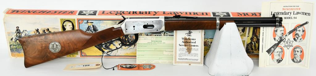 Winchester Model 1894 Legendary Lawmen Special Edt: Up Next We Have a Winchester Model 1894 Legendary Lawmen Special Edition, Appears unfired and Comes in The Factory Box and Sleeve, Paperwork & Hang tags. A true American classic, the Winchester Model 