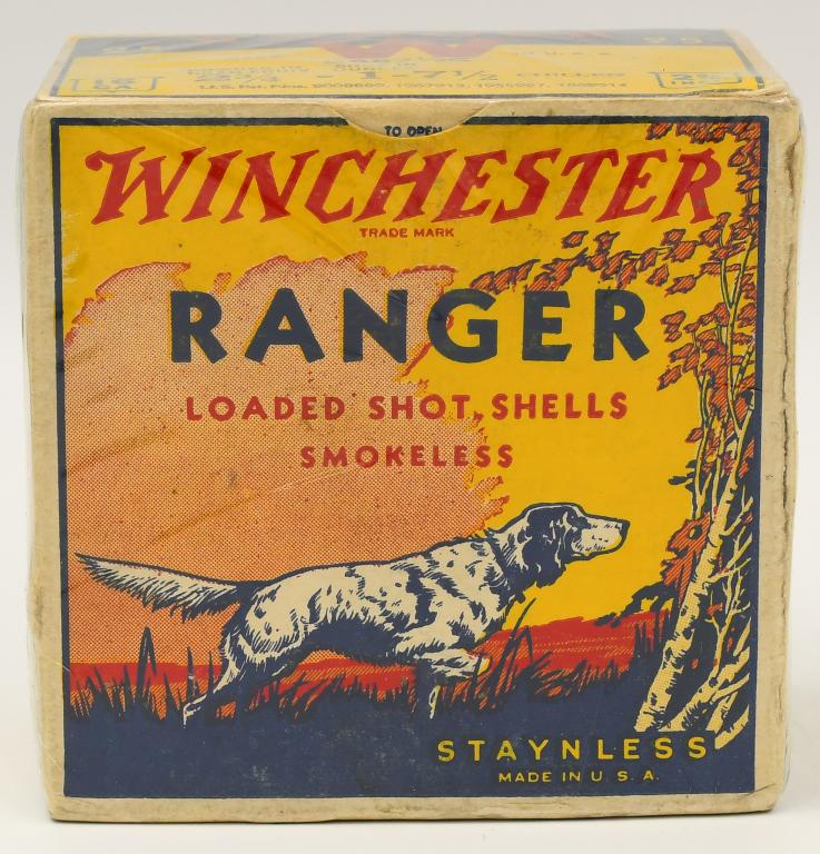 Rare Collector Box of 25 Rds Winchester Ranger 16: Rare Collector Box of 25 Rds Winchester Ranger 16 Ga Shotshells, 2 9/16" Loaded Shotshells Smokeless Powder, Staynless Made in USA , Box Appears In Excellent Condition & Comes Cellophane Wrapped