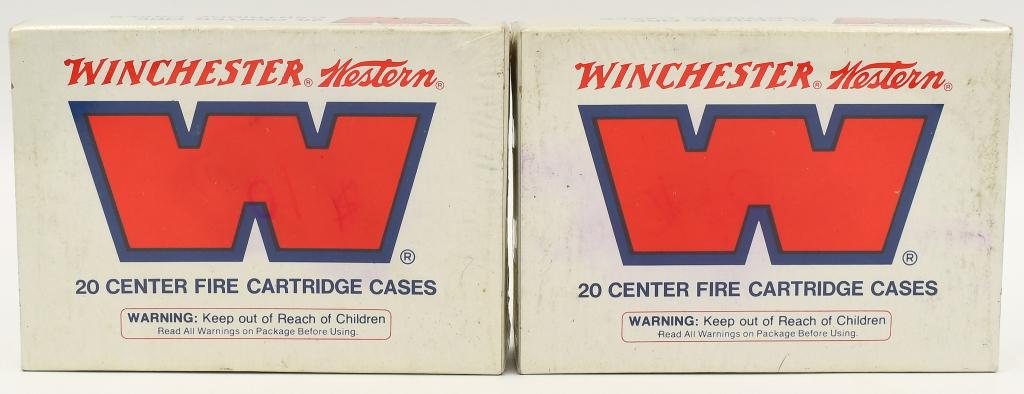 2 Boxes Of Collector Winchester .25-06 Unprimed: Cases; 2 Boxes Of Collector Winchester .25-06 Unprimed Cases, Comes With Both Original Collector Winchester Western Boxes & Unprimed Cases. Both Boxes Come Cellophane Wrapped
