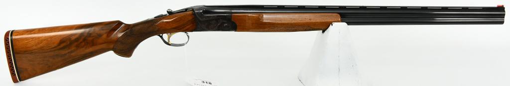 Ithaca Model 600 Over Under 20 Gauge Skeet: Up Next We Have a Beautiful Ithaca Model 600 Over Under 20 Gauge Skeet Grade Shotgun Chambered in 20 Gauge, 3" Shells, Made by SKB, Blue Engraved Receiver, 26" Vent Rib Barrels, Fiber Front Sight, Mid