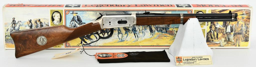 Winchester Model 1894 Legendary Lawmen Special Edt: Up Next We Have a Winchester Model 1894 Legendary Lawmen Special Edition, Appears unfired and Comes in The Factory Box and Sleeve, & Hang tags. A true American classic, the Winchester Model 94 is a le