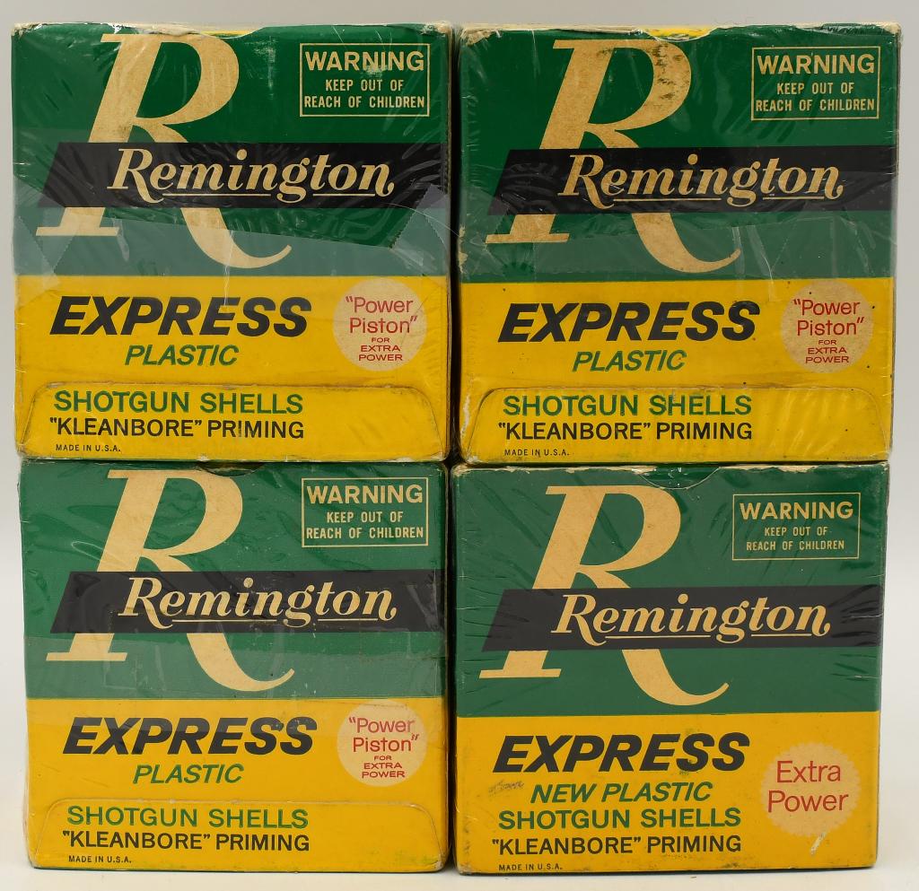 100 Rounds of Remington Express 12 Ga Shotshells: 100 Rounds of Remington Express 12 Ga Shotshells, 2 3/4" Plastic Power Piston Shotshells, In Original Boxes , All Boxes Come Cellophane Wrapped
