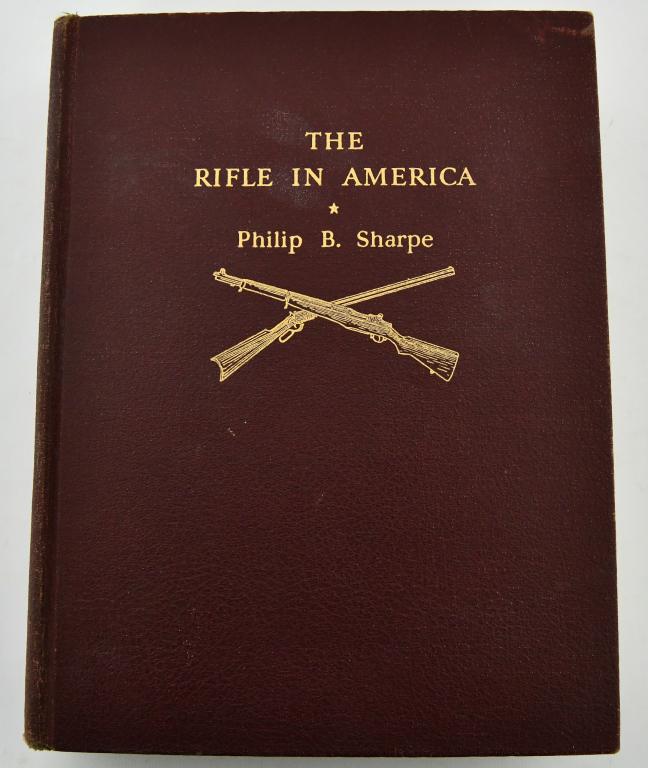 The Rifle in America Hardback 1st Edition Signed!: Copyright 1938 by William Morrow and Company Inc, FIRST EDITION, by Philip B. Sharpe, SIGNED copy! Rare and Hard to find and in nice pre owned condition, especially for age!! Can you believe it, this 