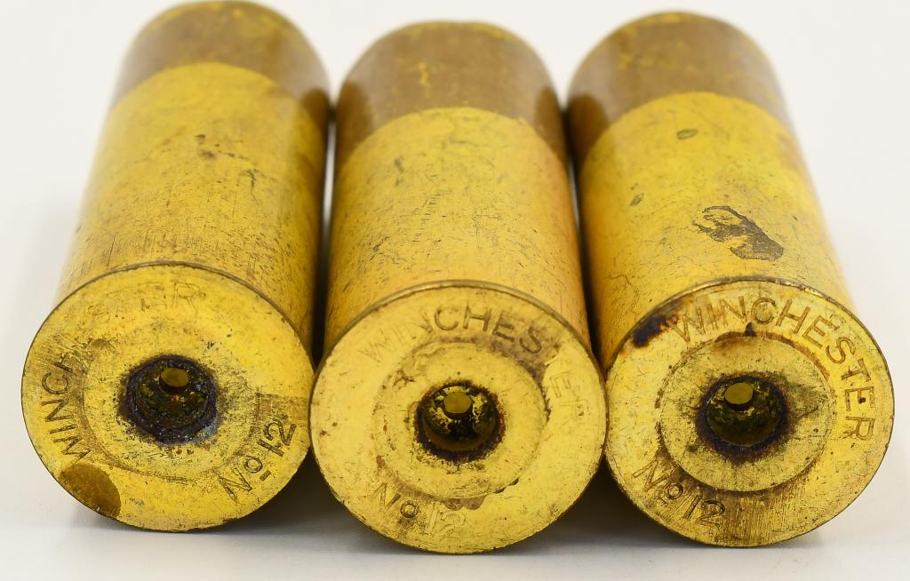 Lot of 20 Winchester #12 Empty Brass Shotshells: Lot of 20 Winchester #12 Empty Brass Shotshells, Head Stamp Marked Winchester # 12 , Collector Empty Brass Shotshell Casings