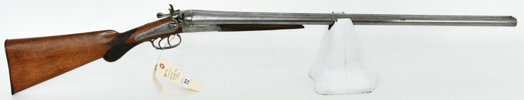 Antique Wm. Parkhurst Belgium Hammer SXS Shotgun: Up Next We Have an Antique Wm. Parkhurst Belgium Hammer Side By Side Shotgun Chambered For 12 Gauge, These Were Made by Simonis Janssen Doumalin and Co. Liege, Belgium From 1883-1894, It Has 30" Solid