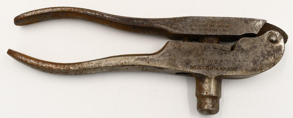 Antique Winchester Reloading Tool For .38 W.C.F: Antique Winchester Reloading Tool For .38 W.C.F, Pat Oct 20, 1874, Manufactured By Winchester Rep Arms Co Made In USA