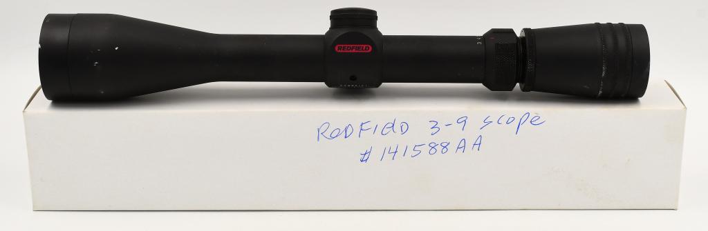 Redfield Revolution 3-9x40 Rifle Scope: Redfield Revolution 3-9x40 Rifle Scope, Sharp & Clear Crosshair, Variable Zoom , Matte Black Finish , Appears In Overall Good Pre-owned Condition