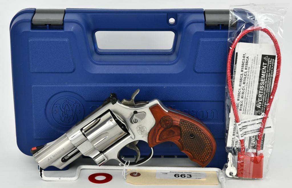 Smith & Wesson Model 629-6 .44 Magnum Revolver: Here is the hand canon! This Sweet Smith & Wesson Model 629-6 Talo Limited Edition, is a 6 shot revolver chambered in .44 Magnum! It boasts a 3" barrel, Adjustible Rear Sight and Red Ramped Front Sigh