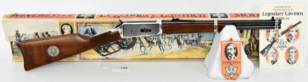 Winchester Model 1894 Legendary Lawmen Special Edt: Up Next We Have a Winchester Model 1894 Legendary Lawmen Special Edition, Appears unfired and Comes in The Factory Box and Sleeve, Paperwork & Hang tags. A true American classic, the Winchester Model 