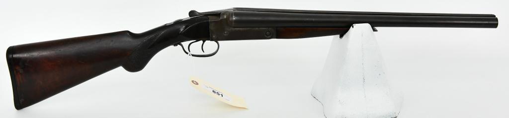 J. Stevens Model 335 Coach Gun SXS 12 Gauge: Up Next We Have a J. Stevens Model 335 Coach Gun Side By Side Chambered in 12 Gauge, 19" Barrels, Double Trigger, Some Chips of Wood Absent at Trigger Guard, See Pictures.