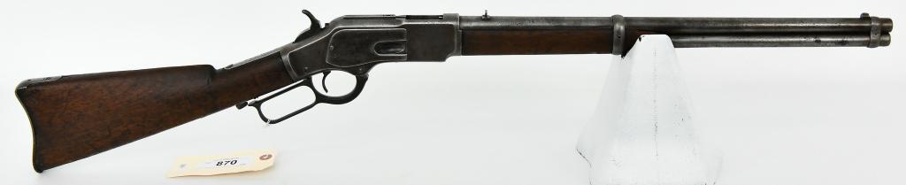 Antique 1873 Winchester Saddle Carbine .44-40 WCF: Feast Your Eyes on the Gun that Won the West! Up Next We Have an Antique Winchester Model 1873 Saddle Ring Lever Action Carbine Chambered in .44-40 W.C.F., This Example was Manufactured in 1882. Seria