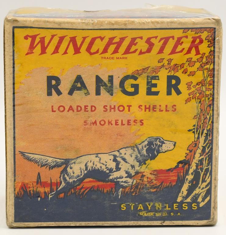 Rare Collectors Box Of Winchester Ranger 12 Ga: Rare Collectors Box Of Winchester Ranger 12 Ga Shotshells , 10 Rounds Total, 2 5/8" Length Shells, Made In USA , Box Appears in Excellent Condition & Comes Cellophane Wrapped