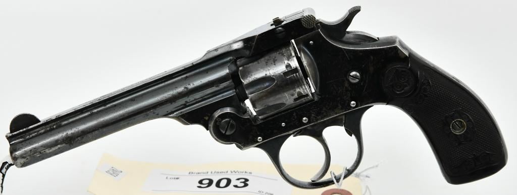 Iver Johnson Arms Top Break .22 Revolver: Up Next We Have a Iver Johnson Arms Top Break Revolver Chambered in .22 Caliber, It has a 4" Barrel, and Owl's Head Grips. Serial #889. Has a Last Pat Date of 1904, Not Antique. Overall in Great Condi