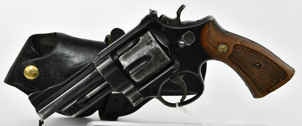 Smith & Wesson Model 28-2 Highway Patrolman .357: Up Next We Have a Smith & Wesson Model 28-2 Highway Patrolman Chambered in .357 Magnum, Serial #S223964, Wood Grips, Case Color Serrated Trigger & Hammer, 4" Pinned Barrel, Recessed, and In Overall Go