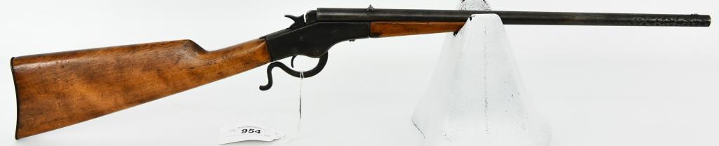 J. Stevens Crackshot Model 26 Boy's Rifle .22 LR: Up Next We Have a J. Stevens Crack Shot Model 26, single shot, falling block rifle, chambered for .22 Long Rifle. The firearm utilizes a falling block action, 18" full round barrel, The Model 26 Crack
