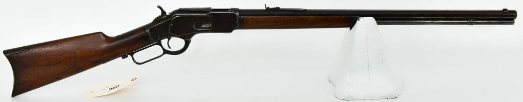 Antique 1873 Winchester Lever Rifle .32-20 W.C.F.: Feast Your Eyes on the Gun that Won the West! Up Next We Have an Antique Winchester Model 1873 Lever Action Rifle that was Manufactured in 1889. Serial # 303772B The top of the barrel is marked with t