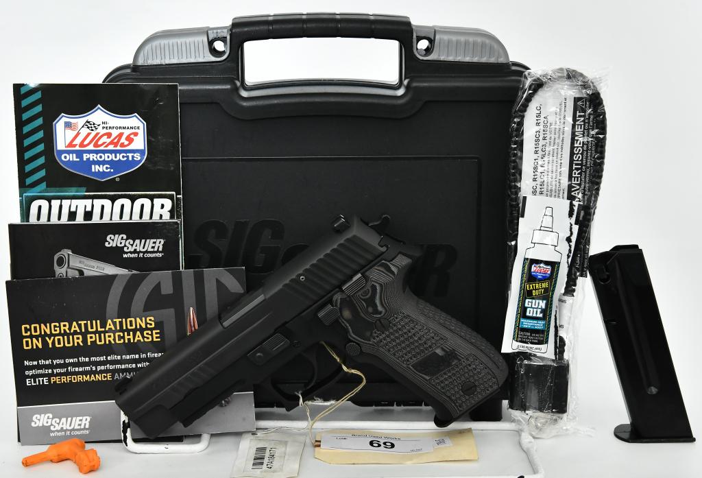 Brand New Sig Sauer P226 Extreme Pistol 9MM: Up Next We Have a Brand New Sig Sauer P226 Extreme Semi Auto Pistol Chambered in 9MM, and Comes With Two Magazines, Lock, Paperwork, and in The Factory Hardcase. More From The Internet Below: Double a