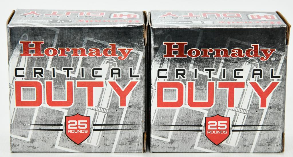 50 Rds Of Hornady Critical Duty 9mm Luger Ammo: 50 Rds Of Hornady Critical Duty 9mm Luger Ammo 135 Grain FlexLock Polymer Tip Flat Base Projectile 1010fps Hornady Critical Duty ammunition is loaded to extremely strict standards and tolerances due t